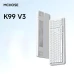 Механічна ігрова клавіатура MCHOSE K99 V3 з комбінованим підключенням та RGB підсвіткою, Nova White