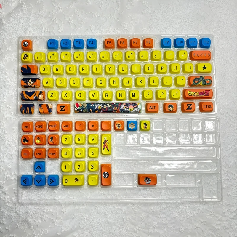 Набір кейкапів Dragon Ball Z: Goku Edition - PBT, MOA профіль, 108 клавіш