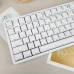 Набір кейкапів Crystal Jelly White для механічної клавіатури — 132 клавіші, ABS+PC, CBSA профіль