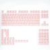 Набір кейкапів Crystal Jelly Pink для механічної клавіатури — 132 клавіші, ABS+PC, CBSA профіль