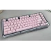 Набір кейкапів Crystal Jelly Pink для механічної клавіатури — 132 клавіші, ABS+PC, CBSA профіль