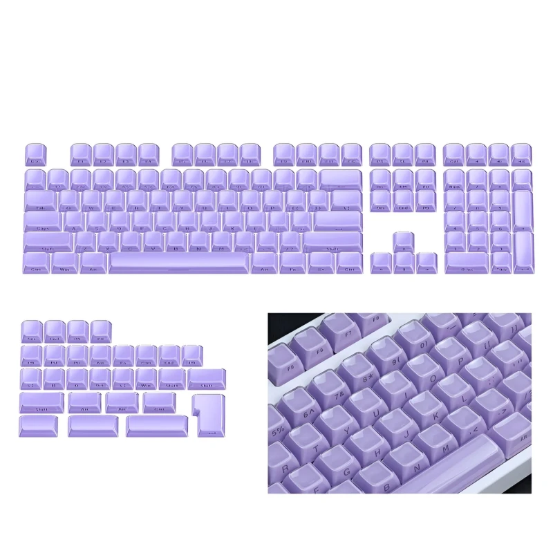 Набор кейкапов для механической клавиатуры Lavender Jelly, OEM профиль, 136 клавиш