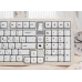 Кейкапи для механічної клавіатури "Minimalist White" з російською розкладкою, 129 клавіш, MO профіль