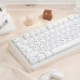 Кейкапи для механічної клавіатури "Minimalist White" з російською розкладкою, 129 клавіш, MO профіль
