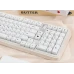 Кейкапи для механічної клавіатури "Minimalist White" з російською розкладкою, 129 клавіш, MO профіль