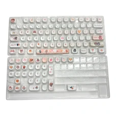 Кейкапи для механічної клавіатури "Sakura Magic", 108 клавіш, профіль MOA, PBT