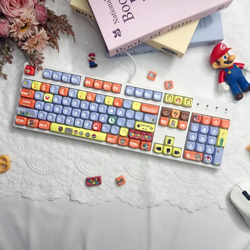 Набір кейкапів "Super Mario World" для механічної клавіатури, 108 шт., MOA профіль