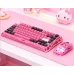 Клавіатура FoWhat NEO75 (GravaStar Mercury K1 Lite) із комбінованим підключенням - Berry Red