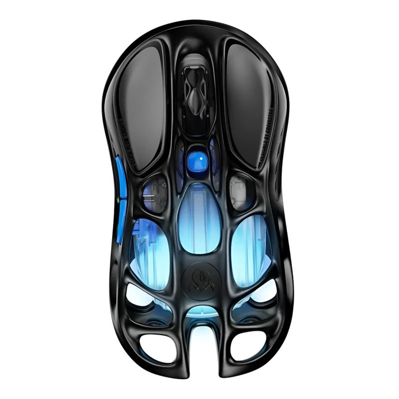 Миша FoWhat C1 (GravaStar) бездротова з RGB-підсвіткою, 4000 DPI, Black