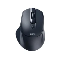 Бездротова миша INPHIC M2 з підключенням USB2.4G, акумулятором, 2400 DPI, сіра
