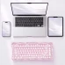 Клавіатура GravaStar Mercury K1 Lite із комбінованим підключенням - Crystal Rose