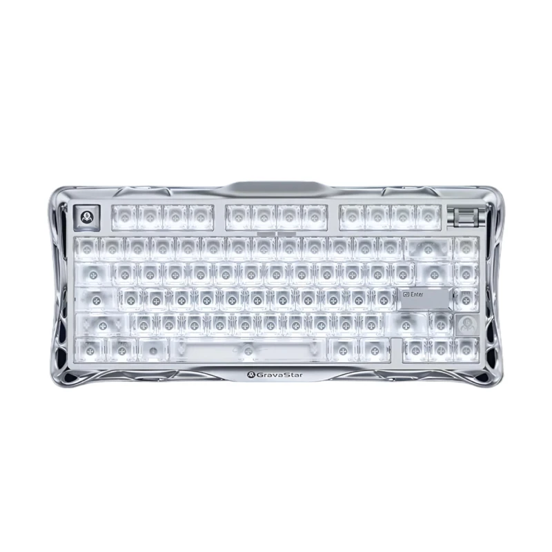 Клавіатура GravaStar Mercury V75 дротова магнітна - Silver Frost
