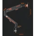 Настільний кронштейн для планшета Jingshan JS-06 Iron Hand D5 магнітний з газовою пружиною (утримувач для iPad / Android) - White